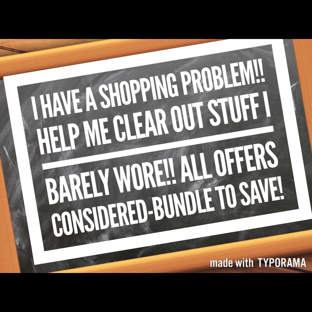 Help me clear my closet!